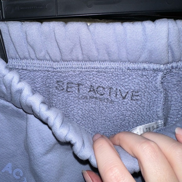 Light Blue Hoodie and Sweatpants Set - Picture 2 of 2